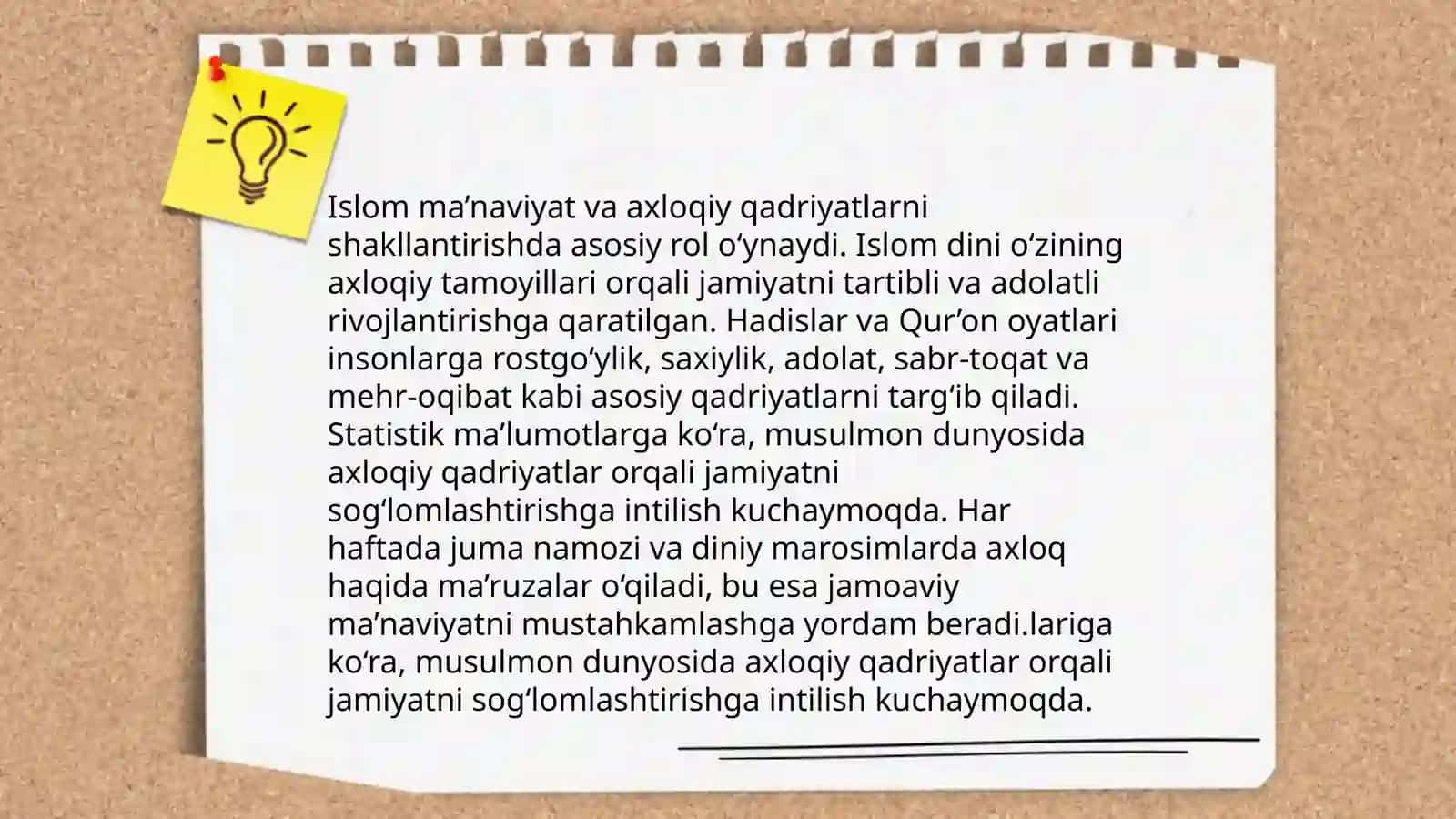 Islom qadriyatlari va ma'rifatining hozirgi davrdagi ahamiyati 4