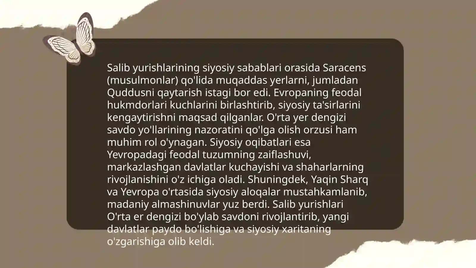 Salib yurishlari sabab va oqibatlari 4