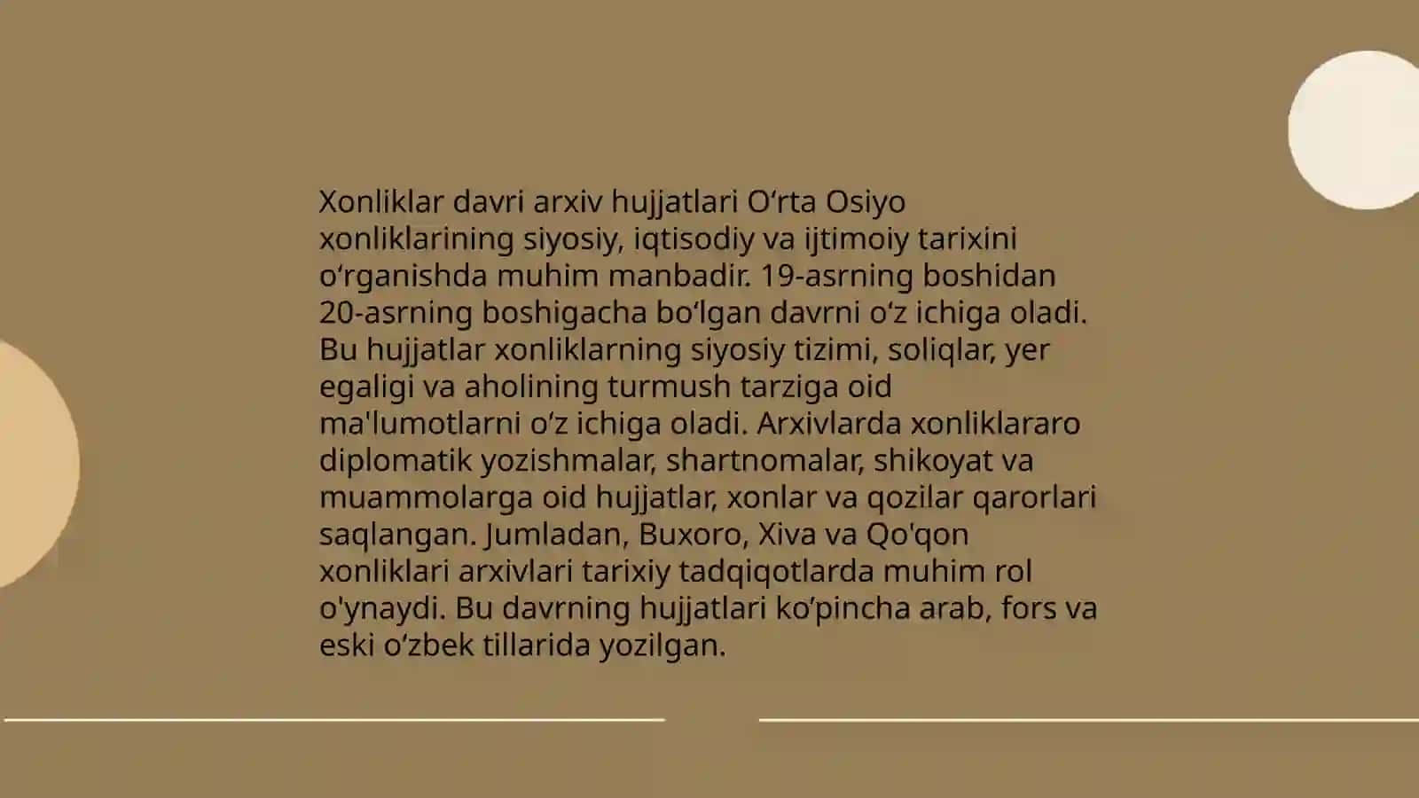 Xonliklar davri yozuvlar tarixi 4