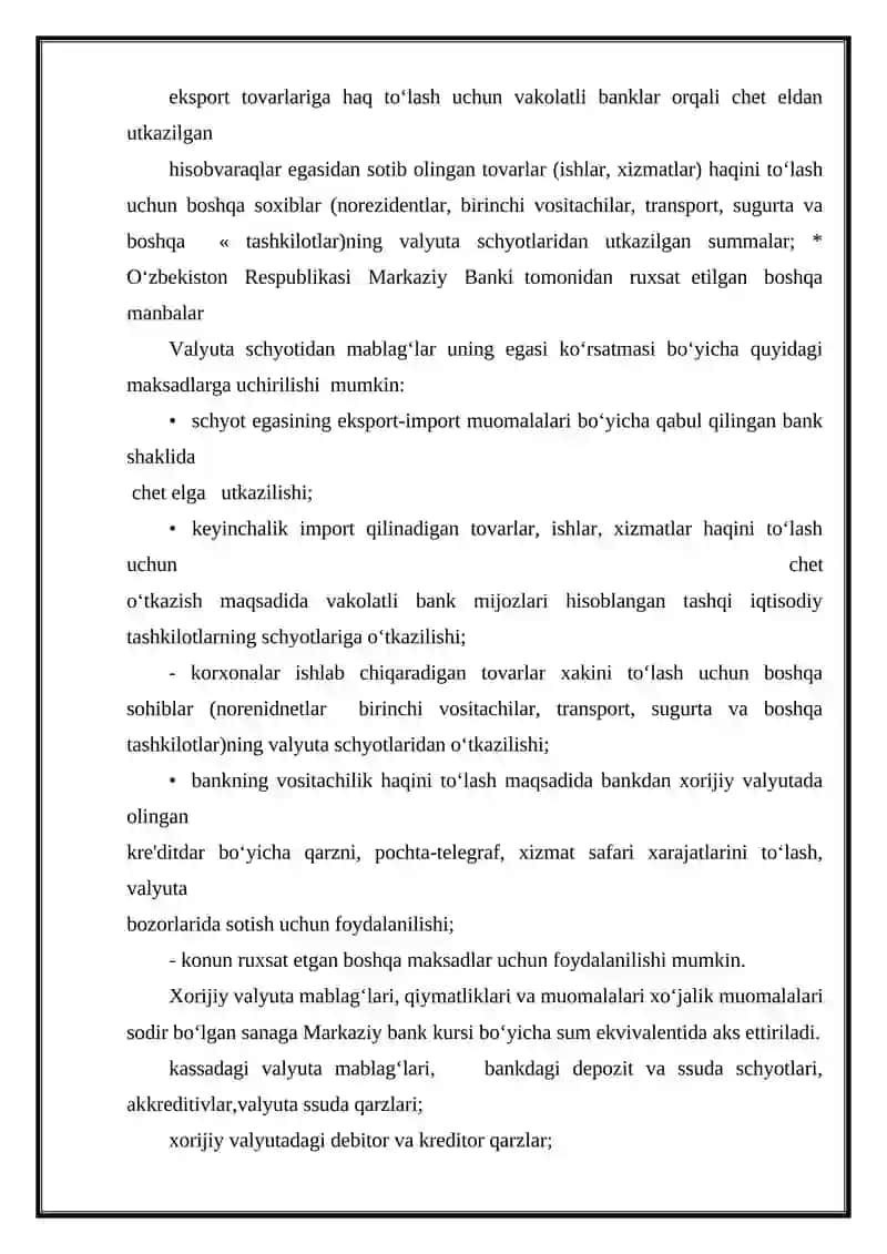 Valyuta Mablagʻlari Xarakat Tahlili 4