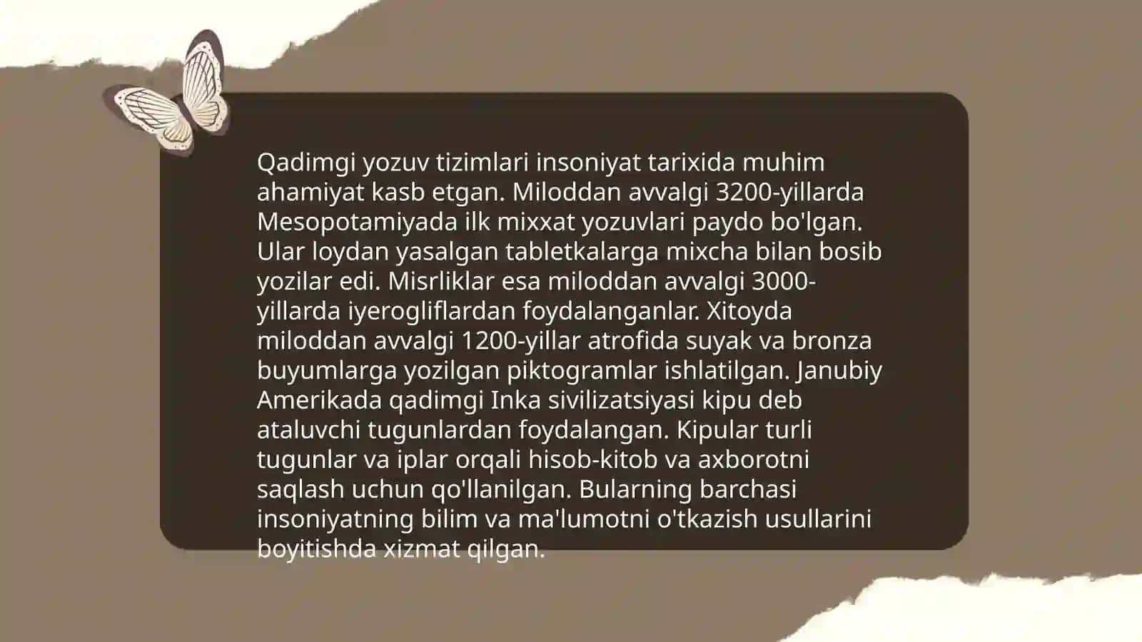 Yozuv va uning rivojlanish bosqichlari 4