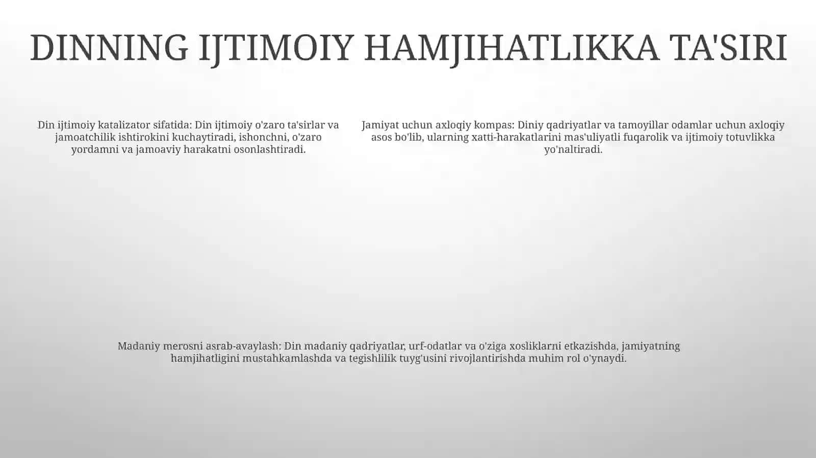 Din Ijtimoiy Madaniyat Hodisa 4