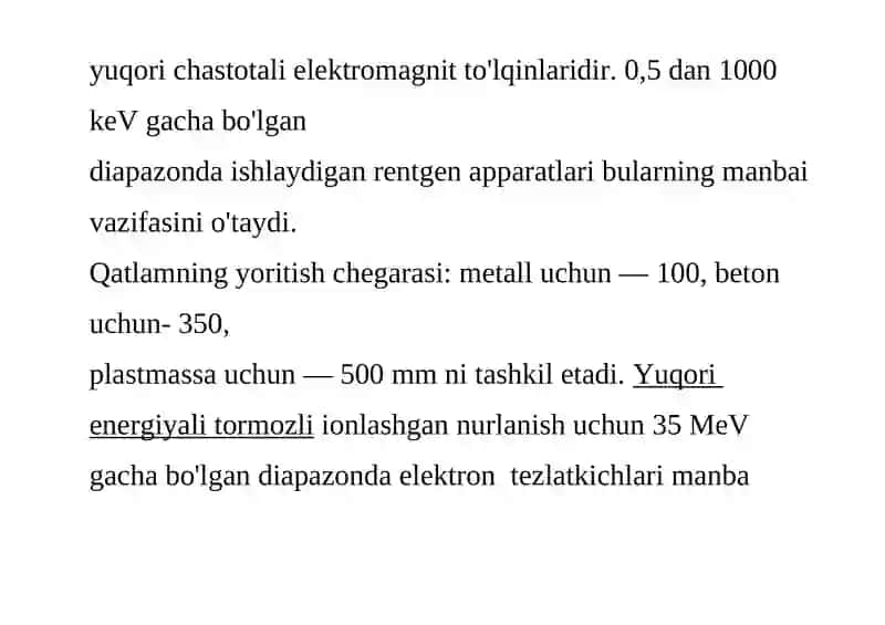 Ionlashgan nurlanishlar va ularning xossalari 4