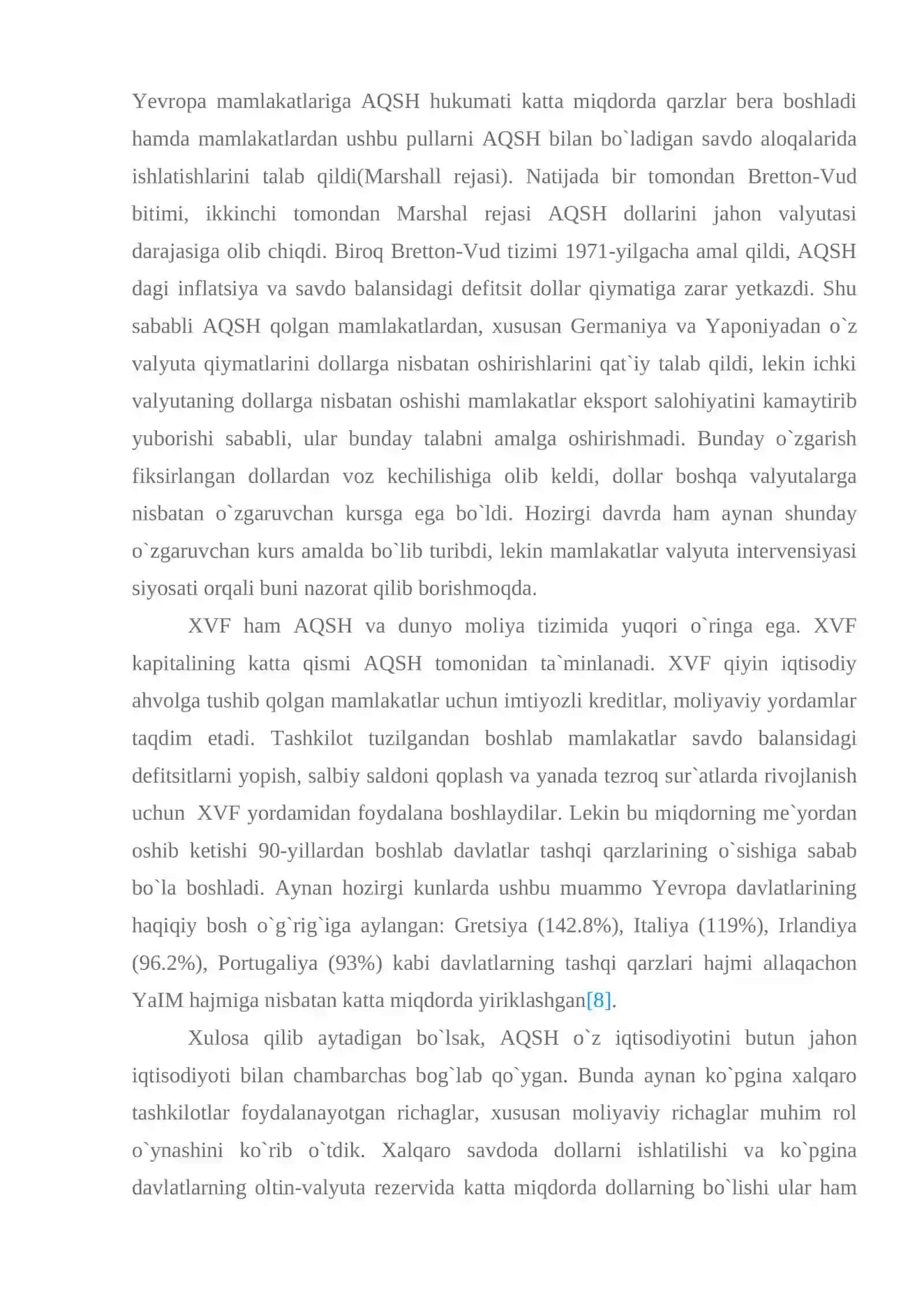 AQSH moliya tizimi va uning xalqaro iqtisodiy munosabatlardagi o`rni 4