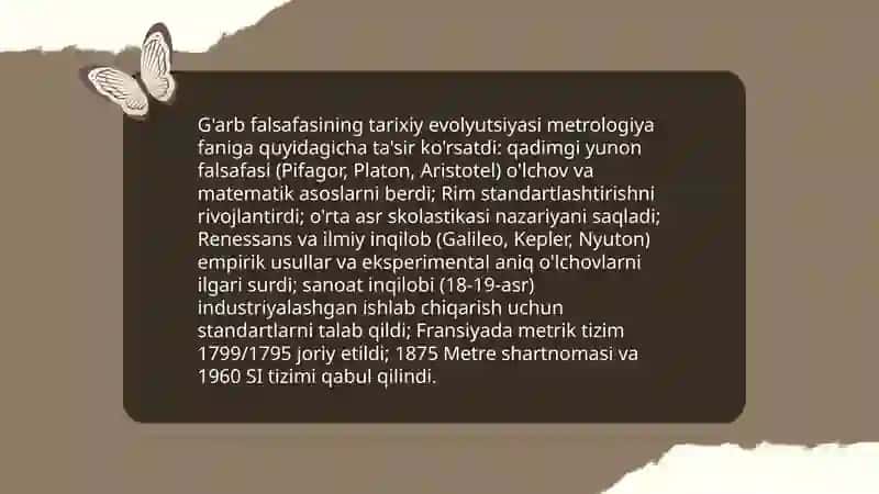 Metralogiyaning fan sifatida shakillanishida sharq va g'arb falsafasining tutgan o'rni 4
