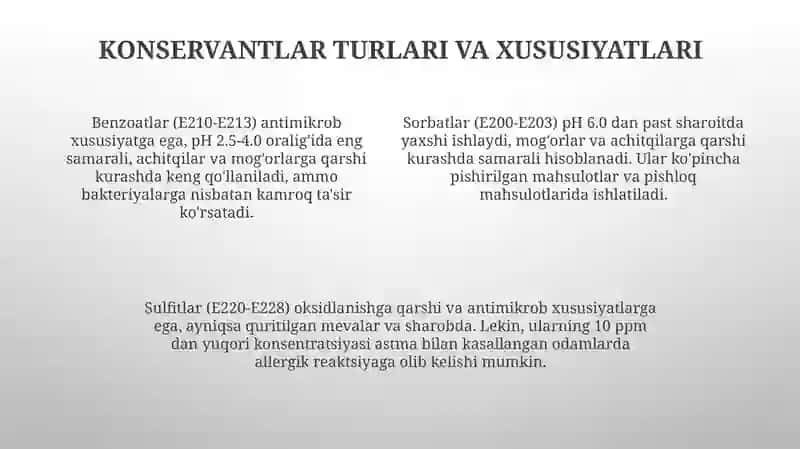 Konservantlar 4
