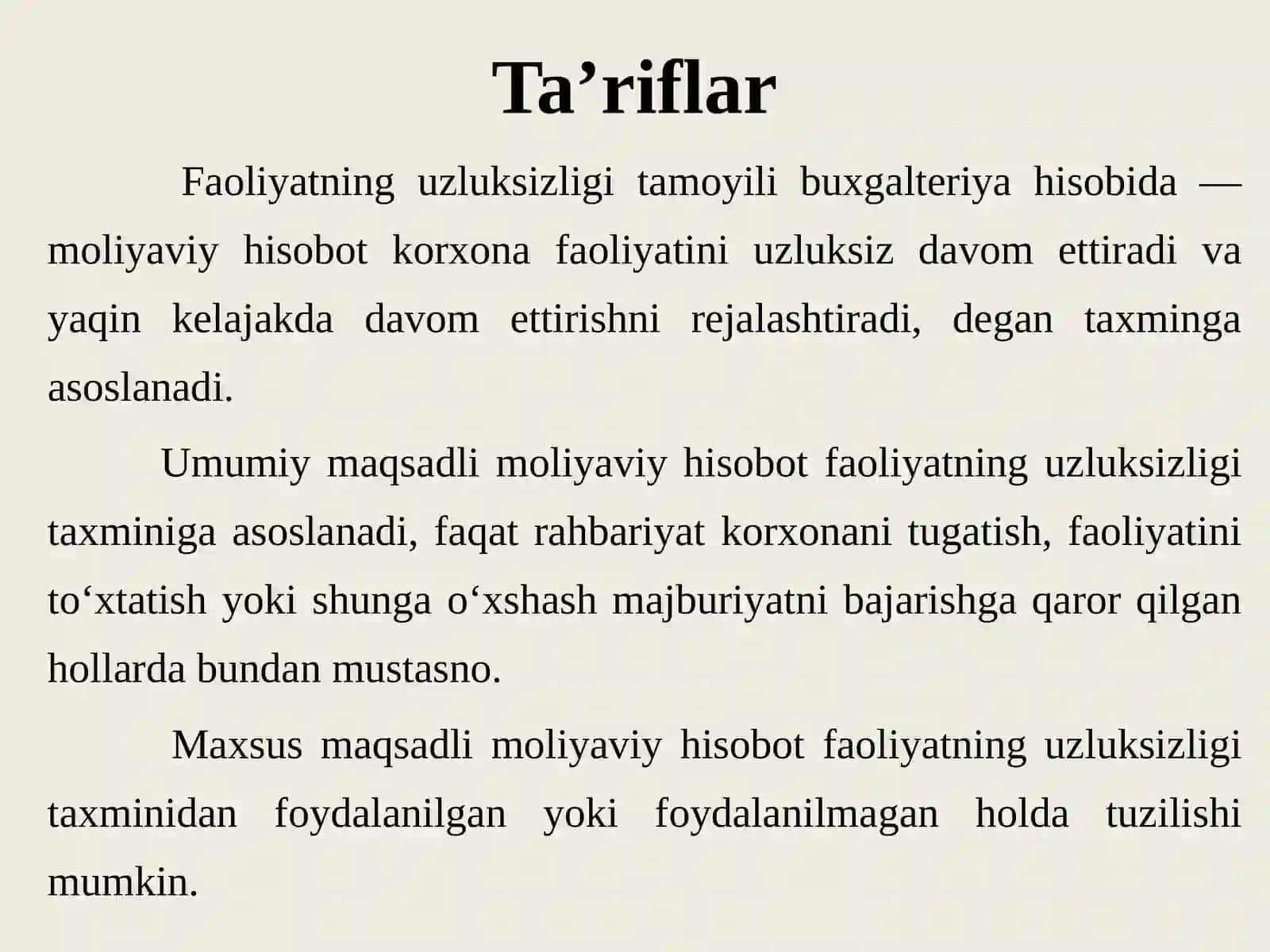 MSA (ISA) 570 (qayta ko‘rib chiqilgan) “Faoliyatning uzluksizligi” 4