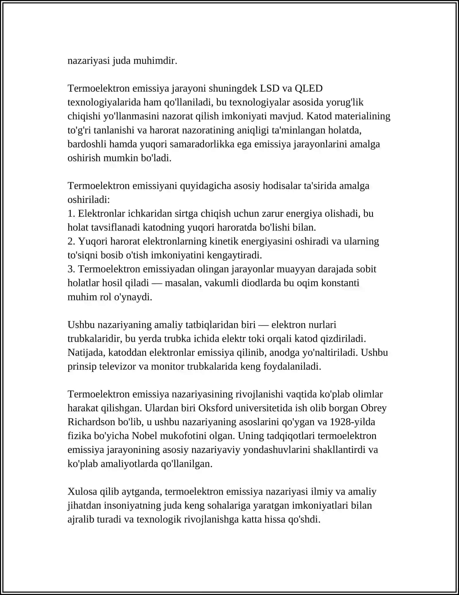 TERMOELEKTRON EMISSIYA 4