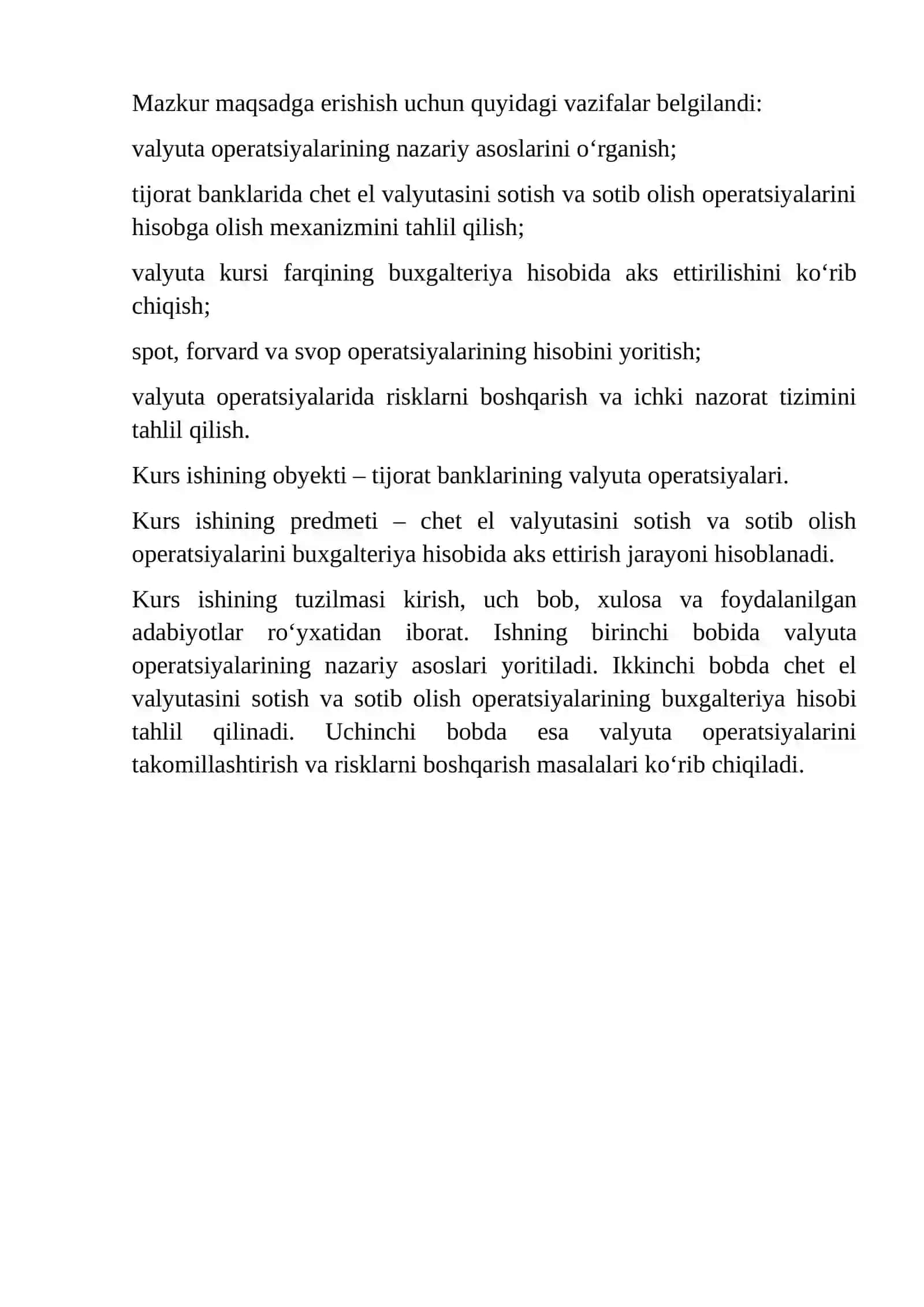 Tijorat banklarida chet el valyutasini sotish va sotib olish boʻyicha operatsiyalarni hisobga olish tartibi 4