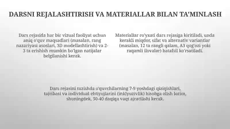 Tasviriy faoliyat turlariga oid mashg'ulotlarni tashkil qilish metodikasi 4
