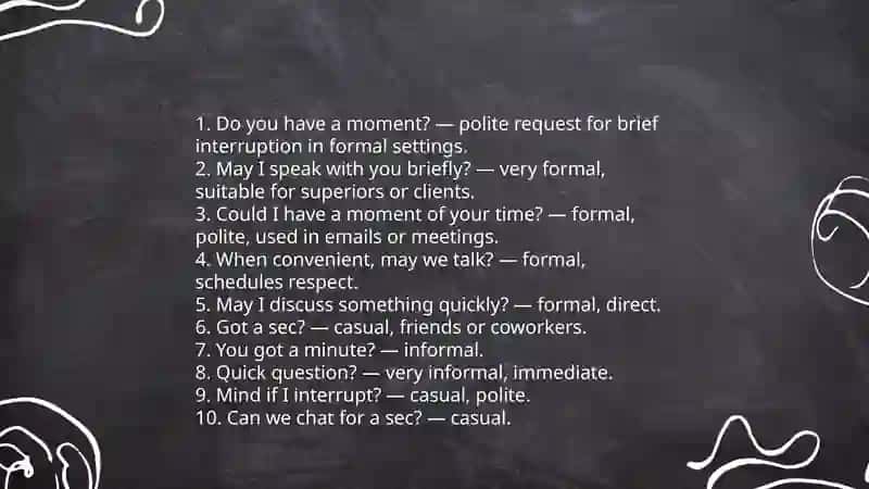 Have you got a minute 4