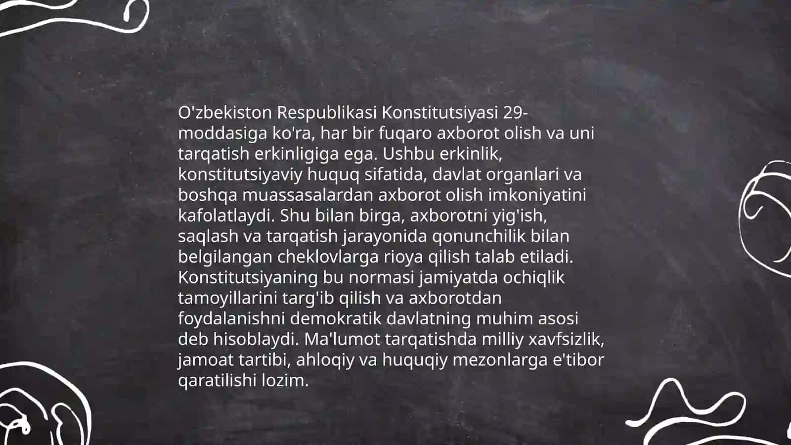 Ommaviy axborot vositalarining huquqiy asoslari 4