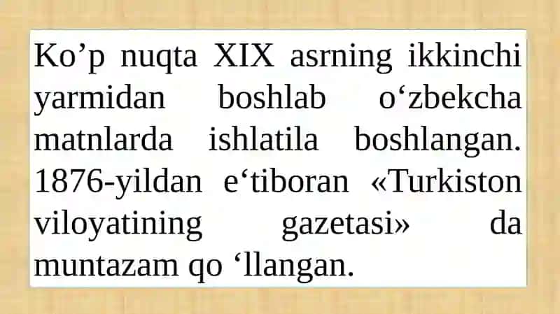 Ko‘pnuqta, nuqta, vergul, nutq bo‘laklari orasidan nuqta va vergul ishlatilishi 4