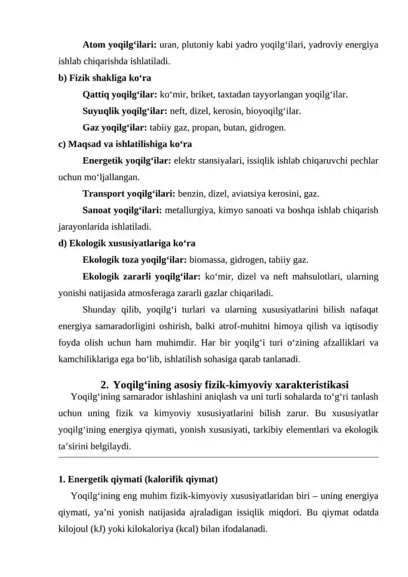 Yoqilgʻining asosiy harakteristikasi 4