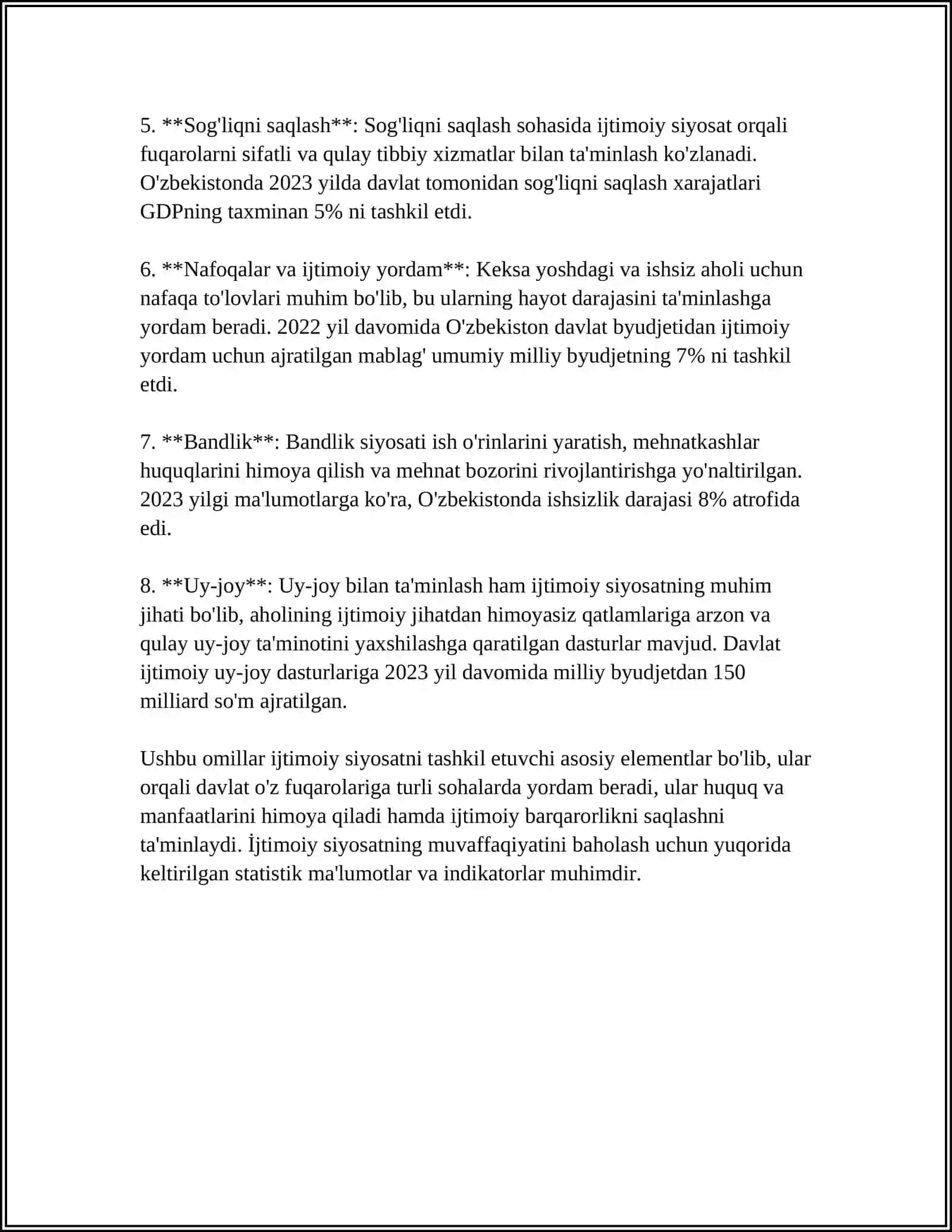 IQTISODIY XAVSIZLIK STRATEGIYASIDA IJTIMOIY SIYOSATNING OʻRNI 4