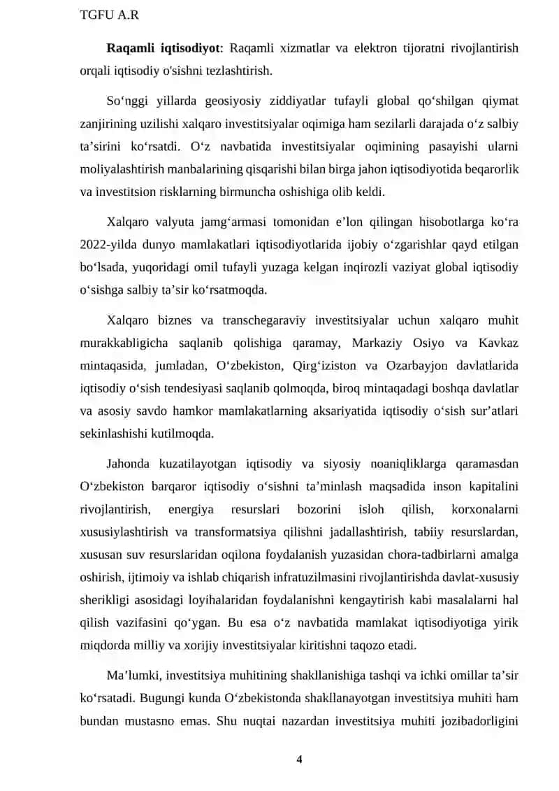 Global iqtisodiy o'zgarishlar va O'zbekiston Ta'siri va imkoniyatlari 4