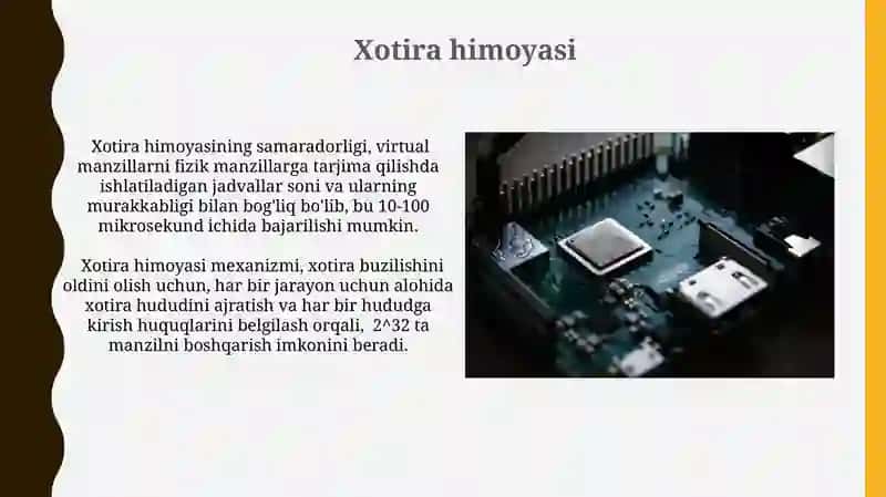 Bir dasturli operatsion tizmlarda xotiraning boshqarishning umumiy tamoyillari 4