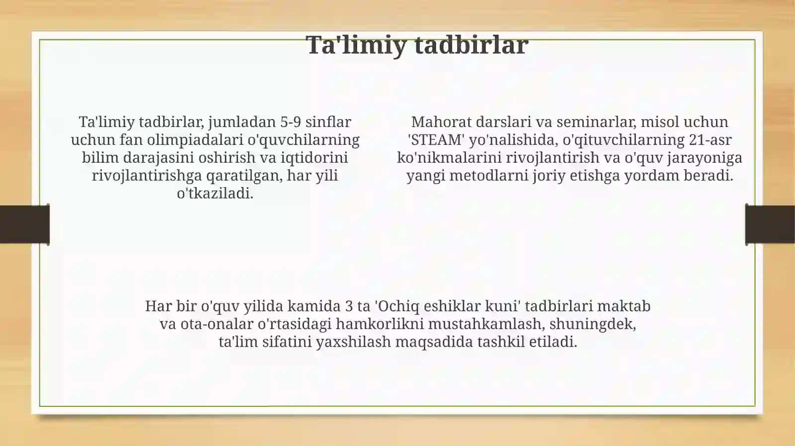 Ma’naviy-ma’rifiyvatarbiyaviytadbirlar 4