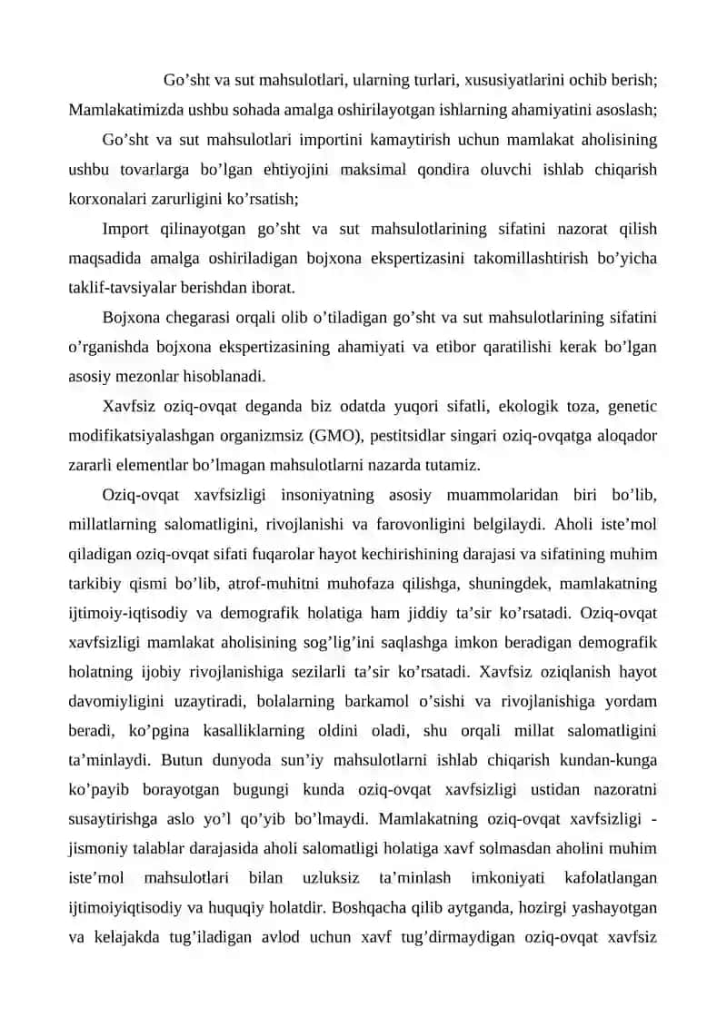 Oziq-ovqat mahsulotining xavfsizligi: muammolar va yechimlar 4