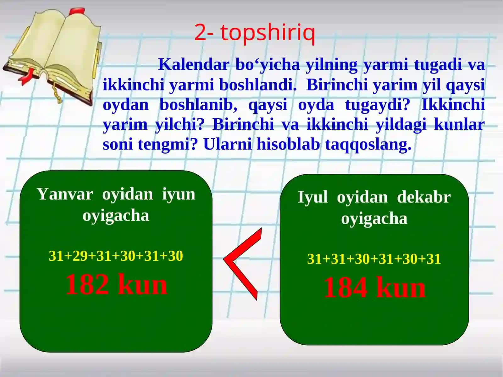 Vaqt o‘lchov birliklari orasidagi munosabat 4