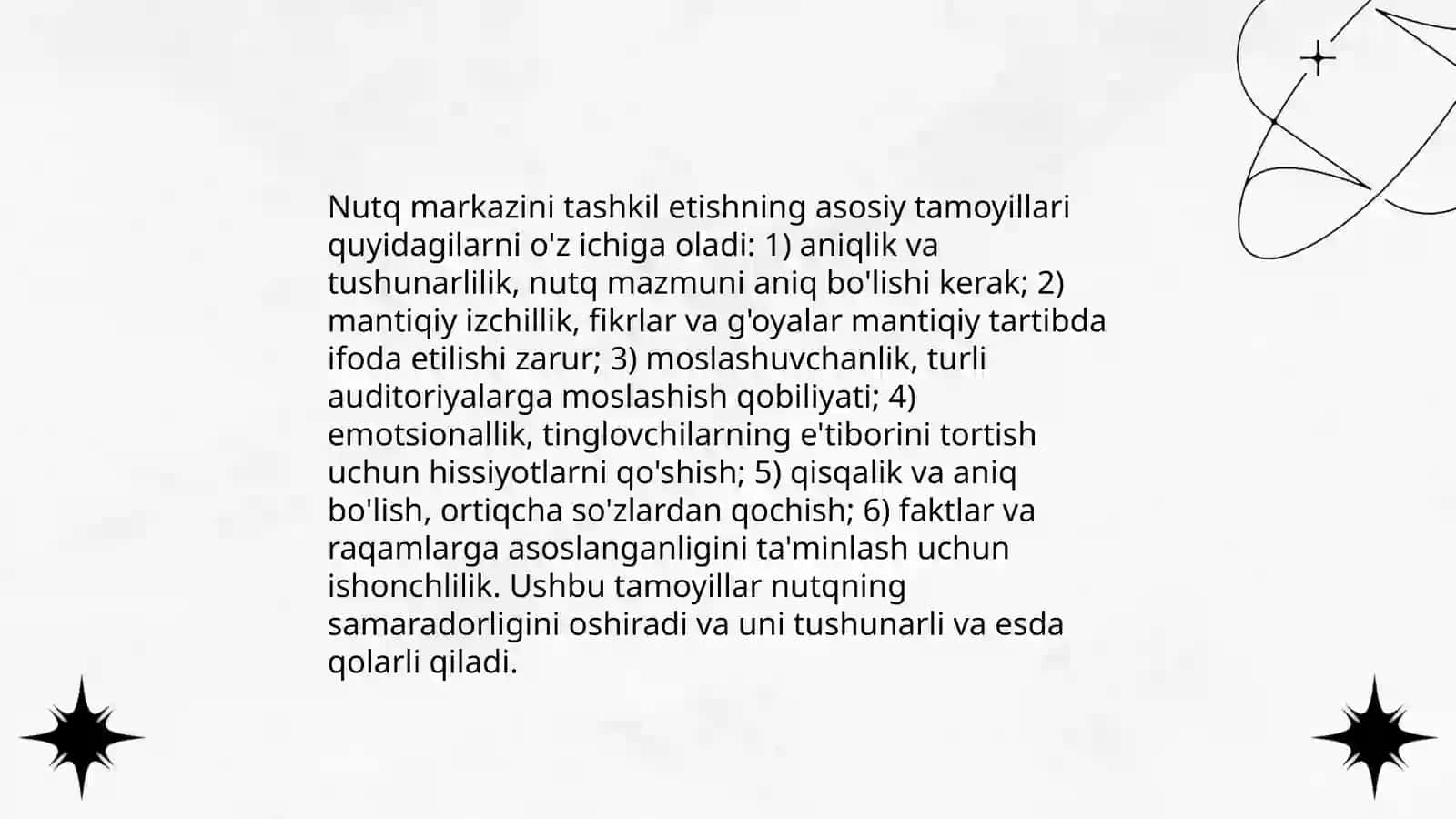 Til va nutq markazi va unda faoliyatlarni tashkil etish 4