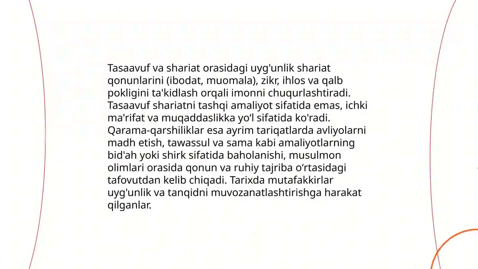 Tasaavuf ta'limoti va uning tariqatlari 4