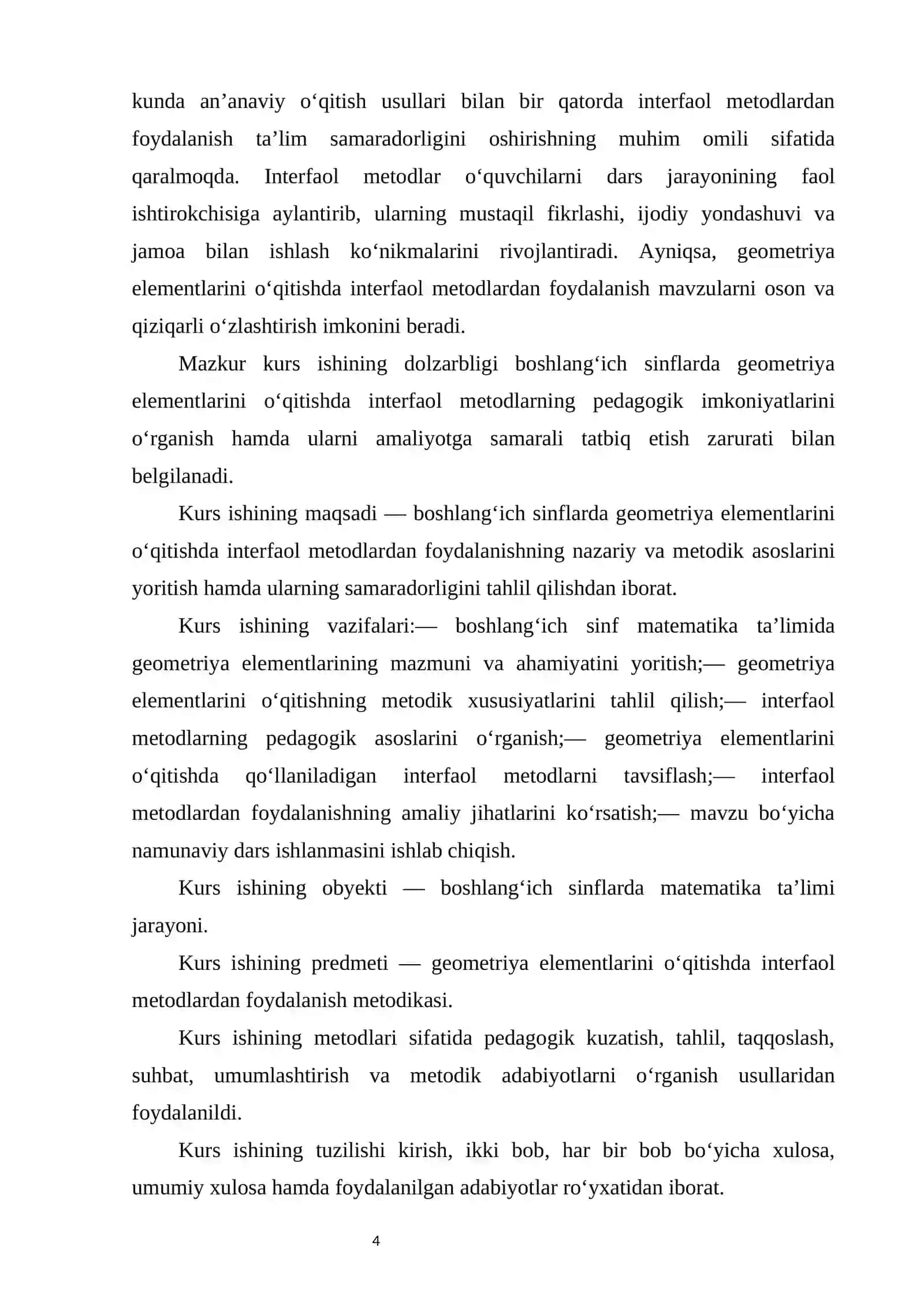 Boshlang‘ich sinflarda geometriya elementlarini o‘rgatishda interfaol metodlardan foydalanish 4