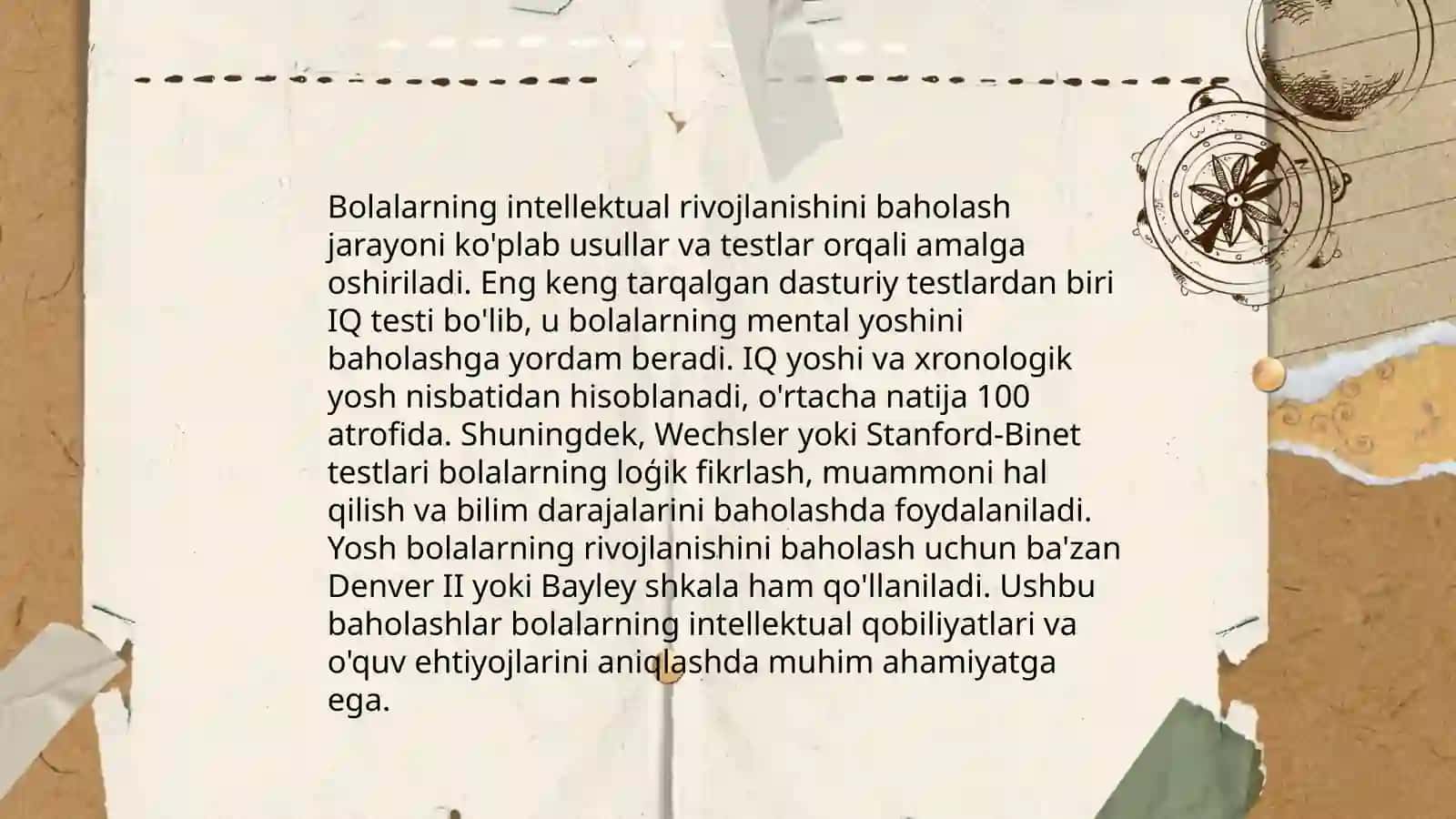 Bolalarda psixik rivojlanishdagi kamchiliklarni tashxislash metodikalari 4