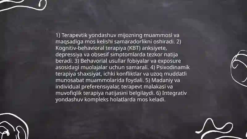 Psixologik maslahatning samaradorlik omillari 4