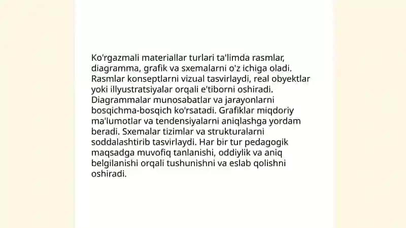 Ta'limning ko'rgazmali metodlari 4