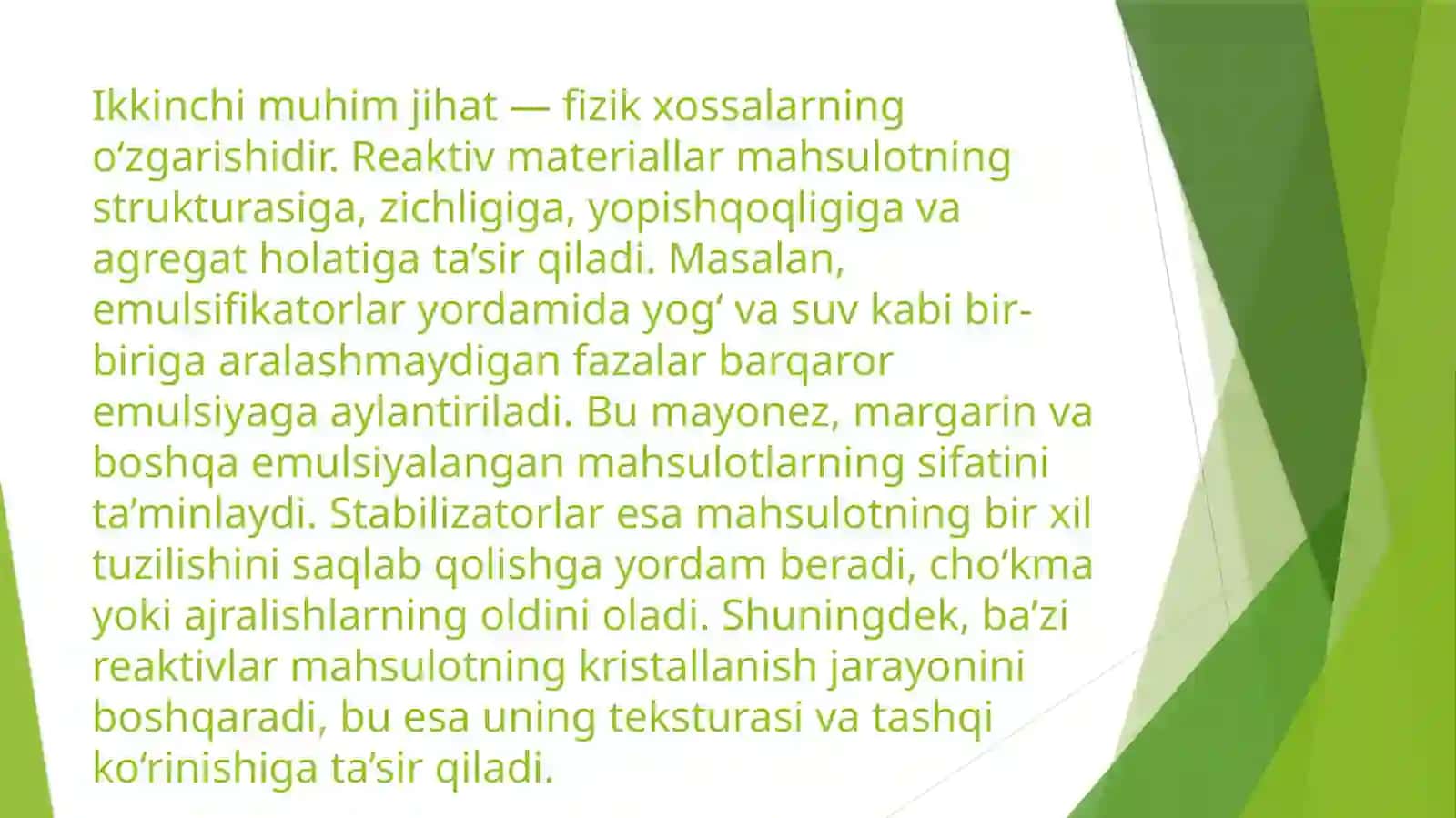 Reaktiv materiallar va ularning tayyormahsuloti 4