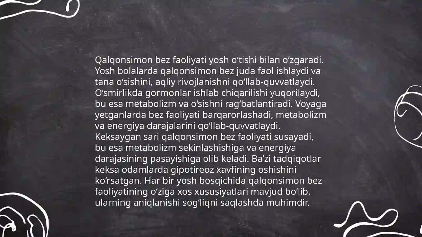Ichki sekretsiya bezlarining yosh xususiyatlari 4