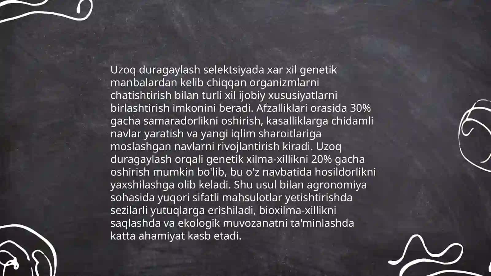 Uzoq duragaylashning genetik asoslari 4
