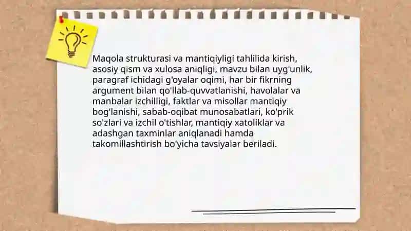 Mutaxassislikka oid internet maqolasiga taqriz 4