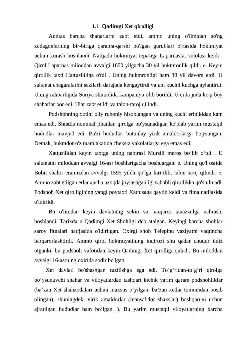 Qadimgi Xett va Mitanni podsholigi 4
