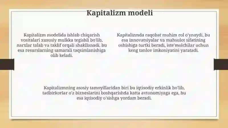 Bozor iqtisodiyoti modellari 4