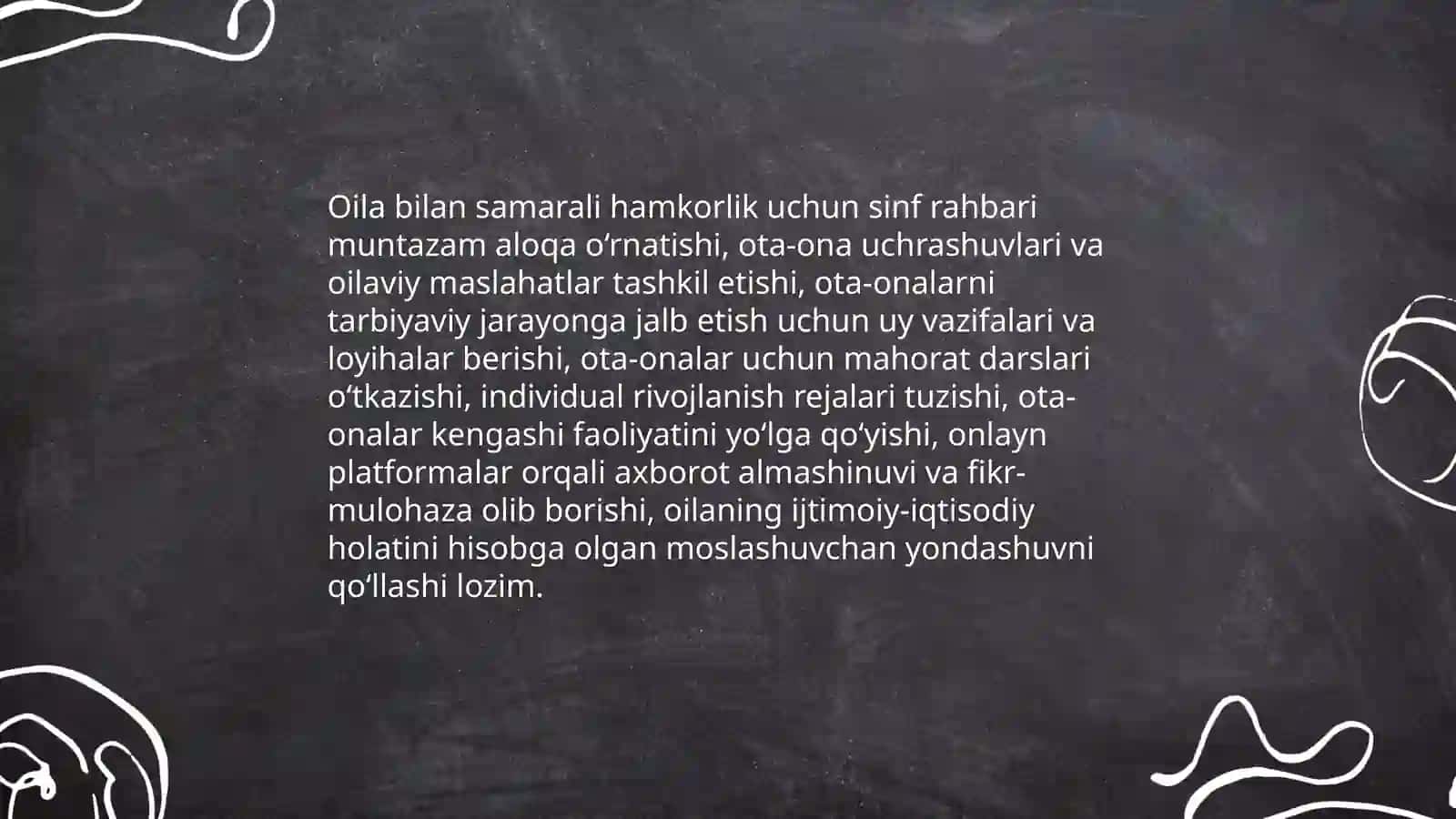 Sinf rahbarining tarbiyaviy faoliyati samaradorligini oshirish usullari 4