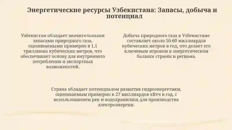 Энергетический сектор Узбекистана: Путь к независимости 4