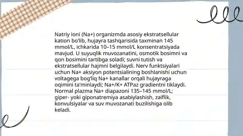 Noorganik ionlar, ularning funksiyalari 4