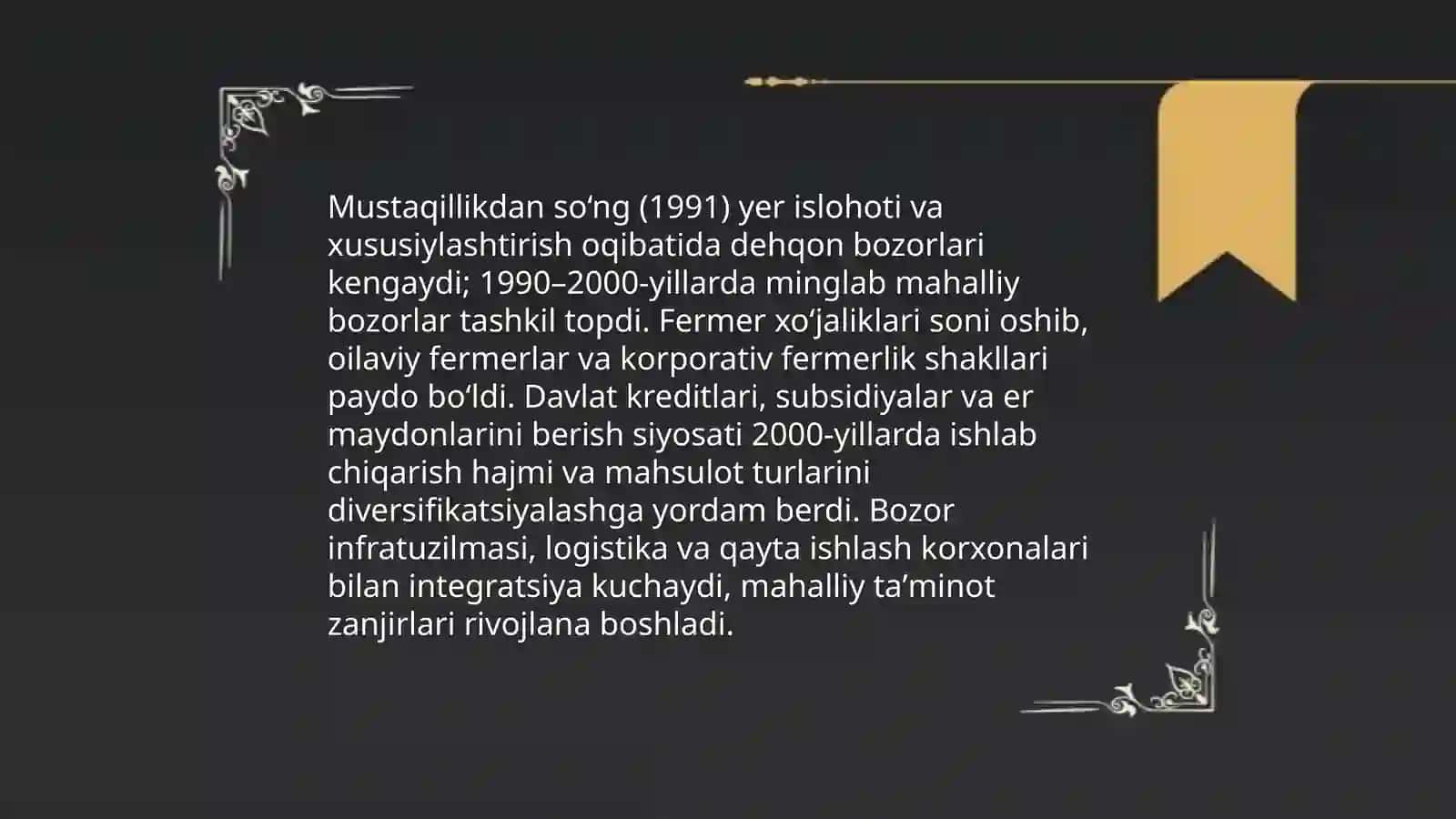Qishloq xo‘jaligida erlarni isloh qilish va xususiylashtirish 4