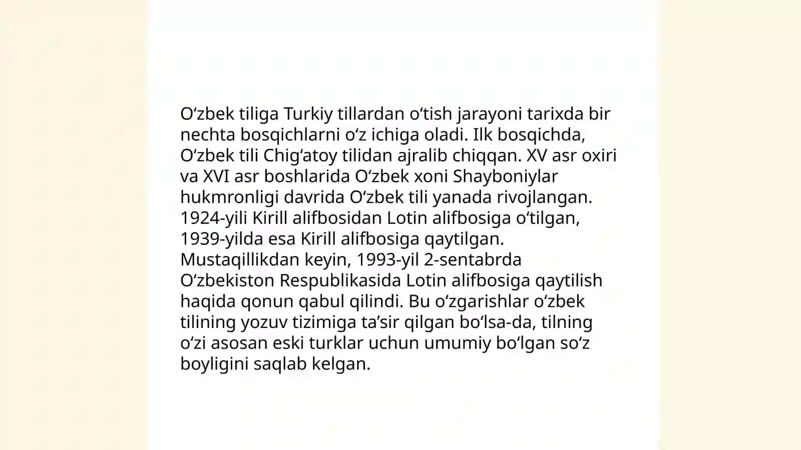 O‘zbek adabiy tiliining taraqqiyot bosqichlari va ilmiy takomili 4