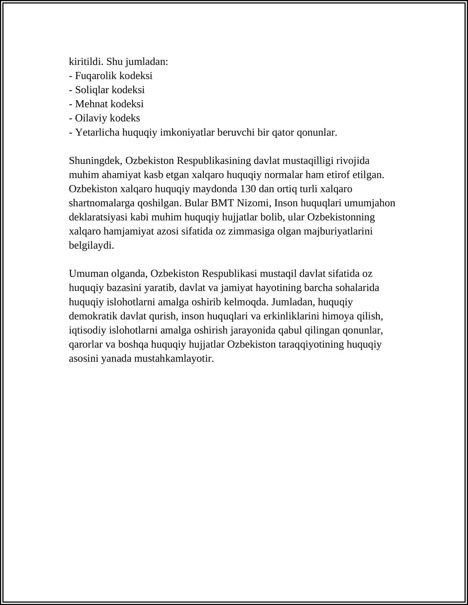 MUSTAQIL TARAQQIYOTINING DASTLABKI BOSQICHIDAGI MUAMMOLARI 4