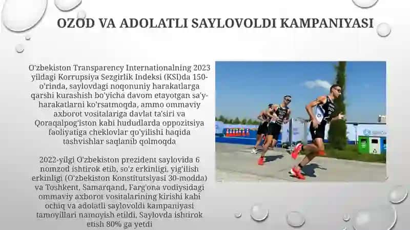 Erkin saylovlarni amalga oshirish prinsiplari 4