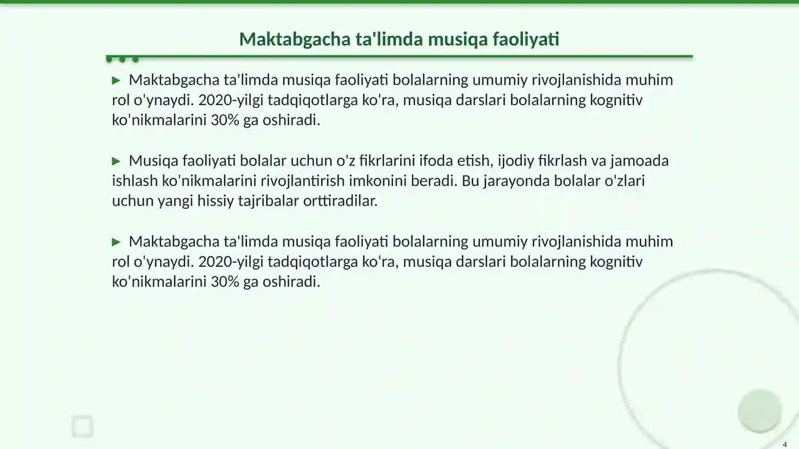 Maktabgacha ta'lim tashkilotlarida musiqiy estitika qobilyatini shakllantirish 4