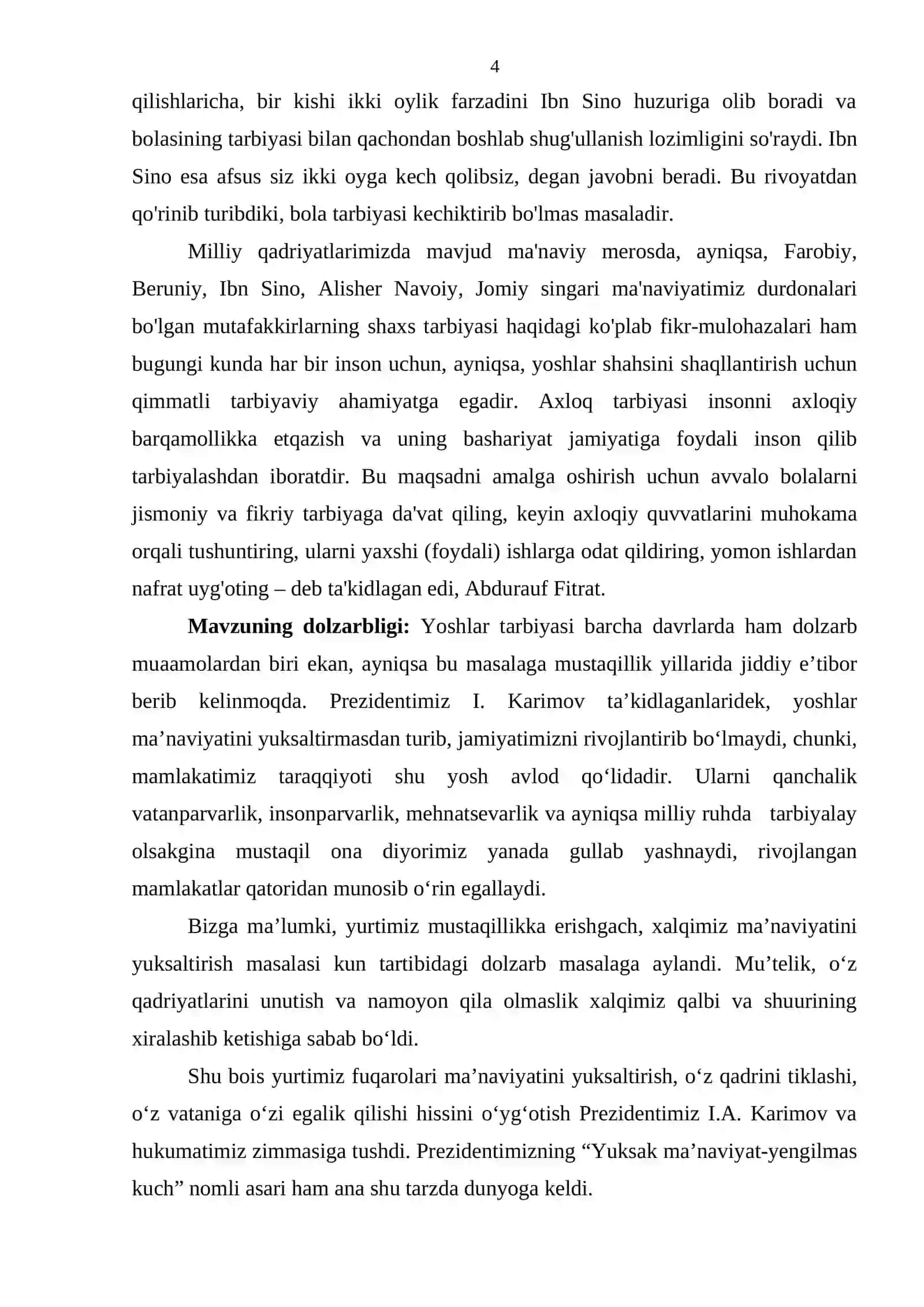 Boshlang‘ich sinflarda tarbiyaviy ishlarni tashkil etish texnologiyasi 4