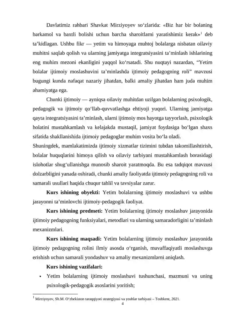 Yetim bolalar ijtimoiy moslashuvini ta’minlashda ijtimoiy pedagogning roli 4
