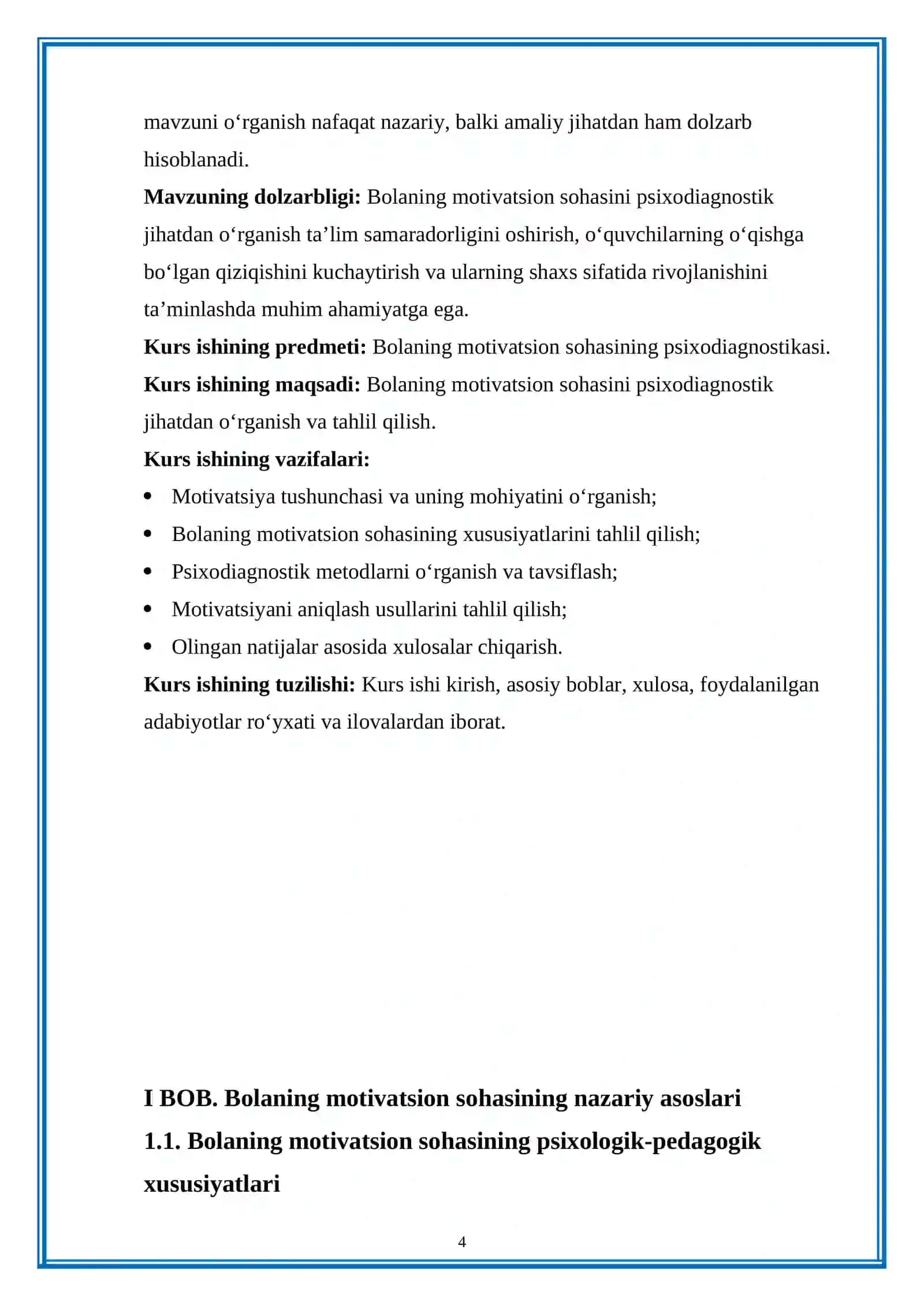 Bolalar motivatsion sohasining psixodiagnostikasi 4