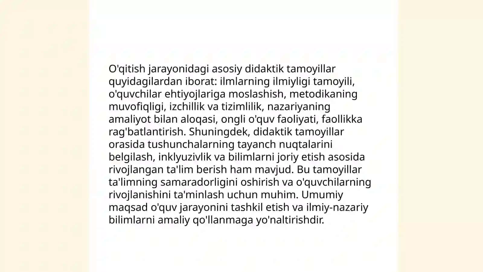 Didaktik tamoyillar 4