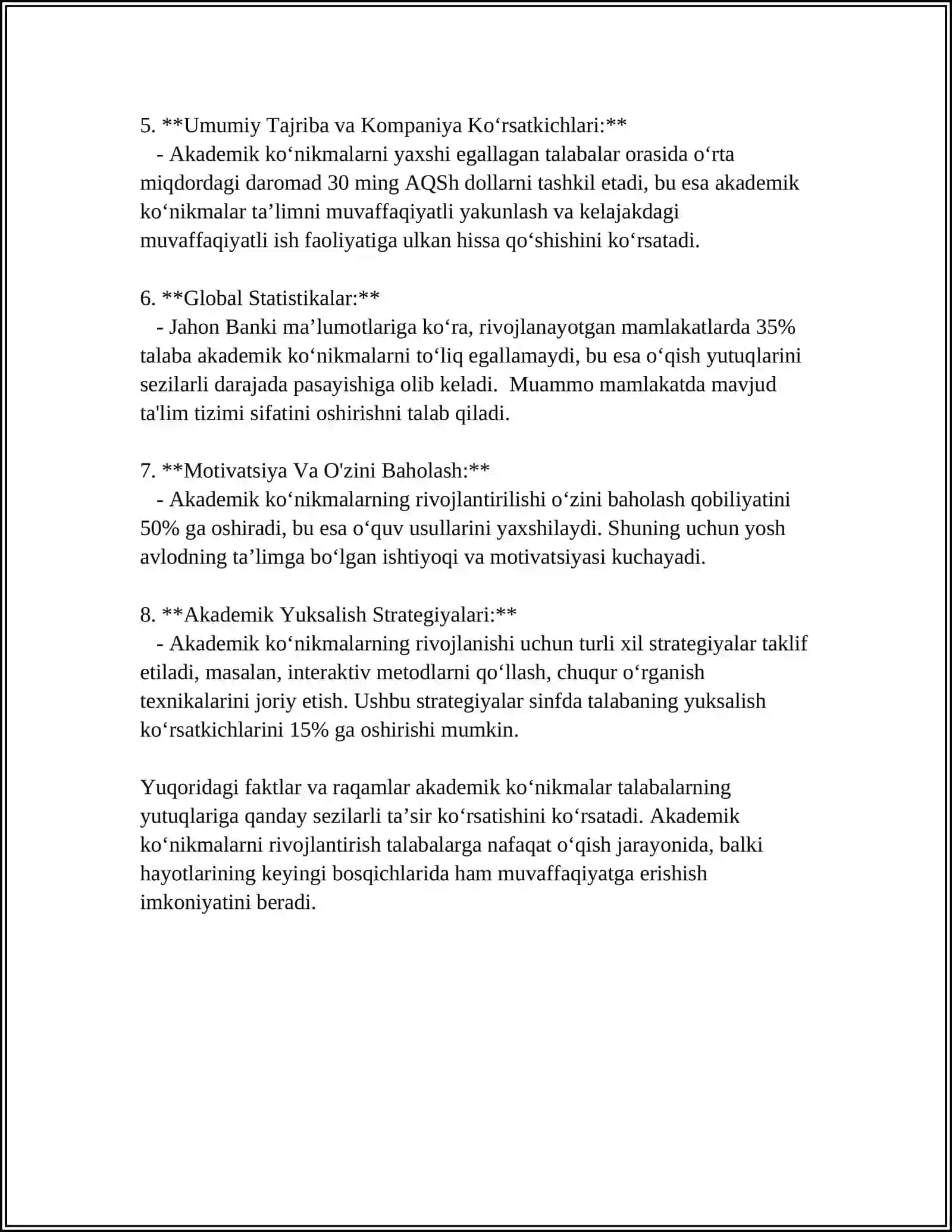 AKADEMIK KUNIKMALARNING TALABALAR FAOLIYATIDAGI AHAMIYATI VA DOLZARBLIGI 4