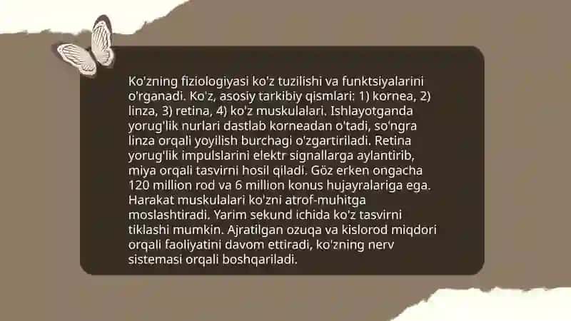 Inson sezgi organlari anatomiyasi, fiziologiyasi va patologiyasi 4
